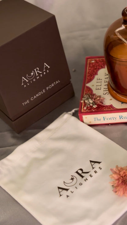 Letters in August Candle | Pachouli Amber