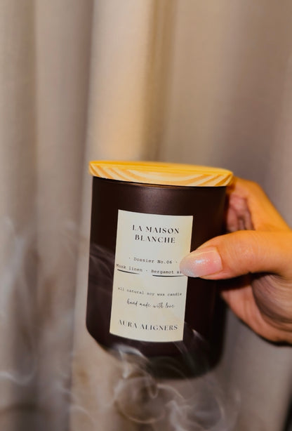 La Maison Blanche Candle | Linen Musk